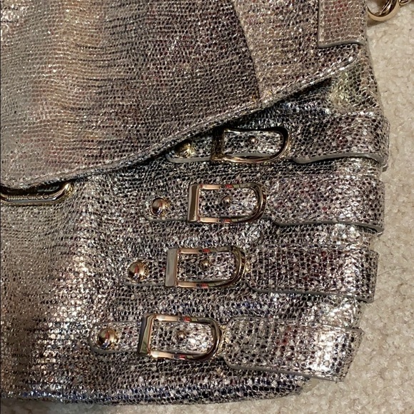Like New Rare JIMMY CHOO silver purse. - Picture 2 of 11